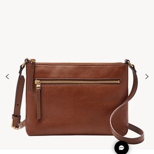 Fiona Small E/W Crossbody Bag Brown